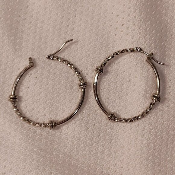 Jewelry - Silver Tone Hoop Earrings
